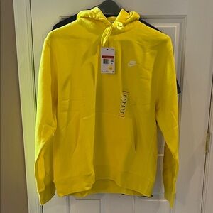 Nike Vibrant Yellow Pullover Hoodie NWT